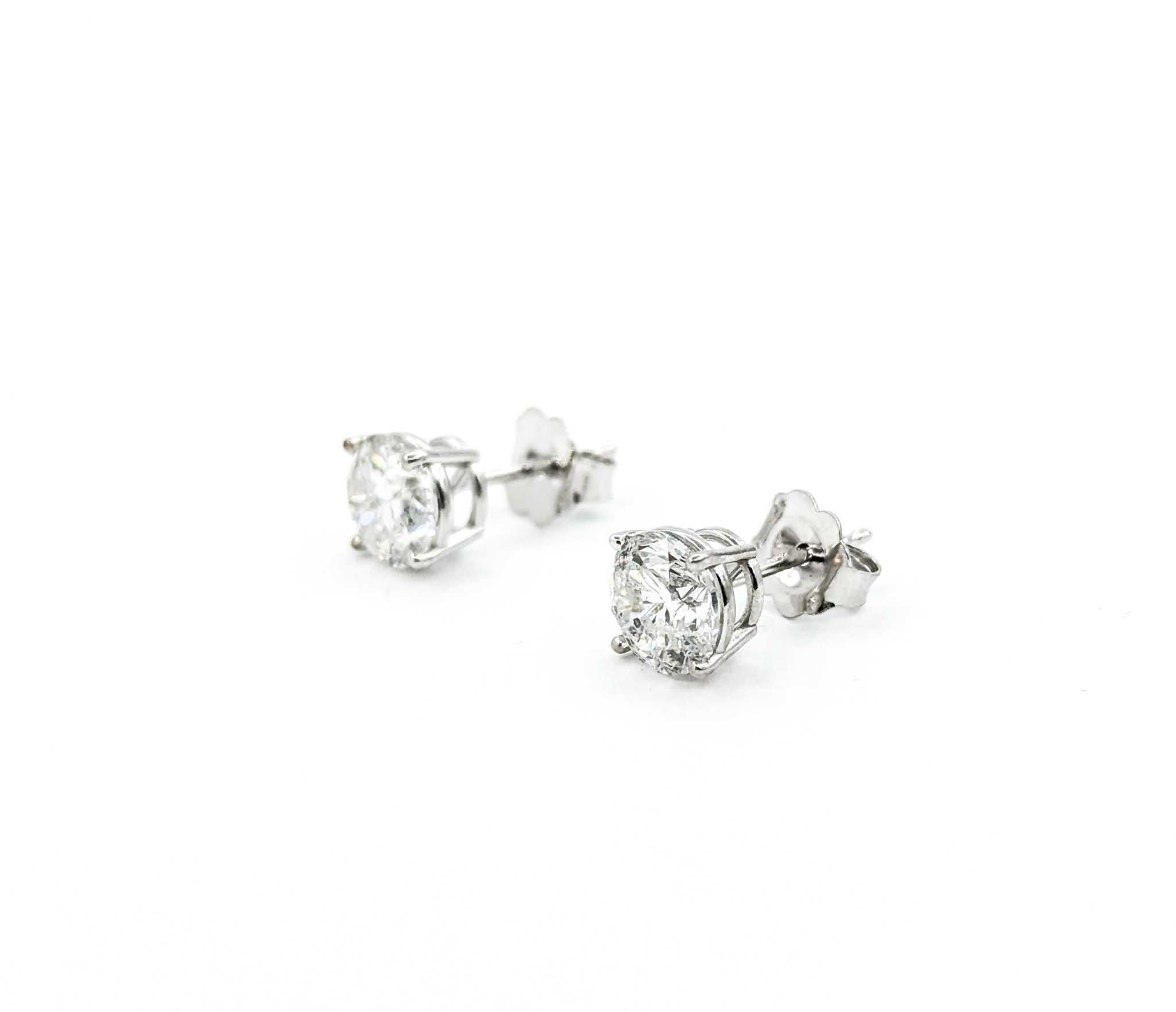Diamant-Ohrstecker aus 14k Weißgold 2