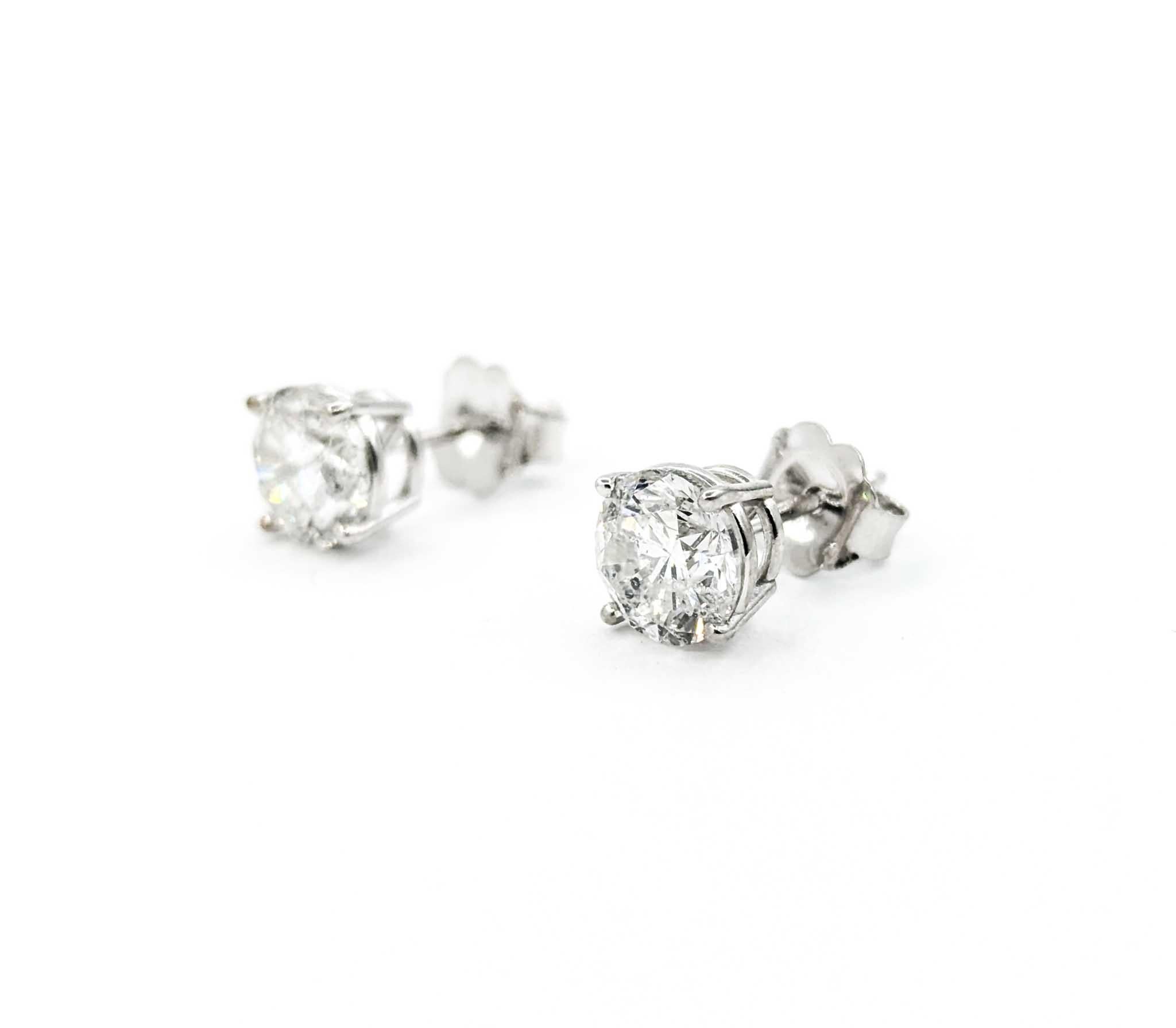 Diamant-Ohrstecker aus 14k Weißgold 3