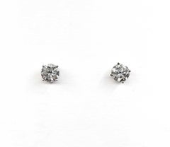 Diamant-Ohrstecker aus 14k Weißgold