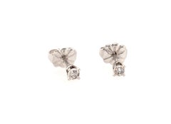 Diamant-Ohrstecker Mined Round 14K Weißgold Pushback .40ct Look