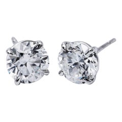 Diamond Studs 1.81 Carat GIA Certificate
