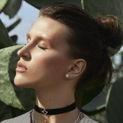 Diamond Studs, Diamond Sun Earrings