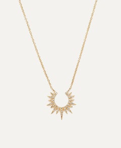 Diamond Sunburst Necklace