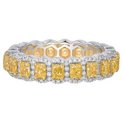 Anello di eternità con diamante Sweet Forever in oro giallo 18K