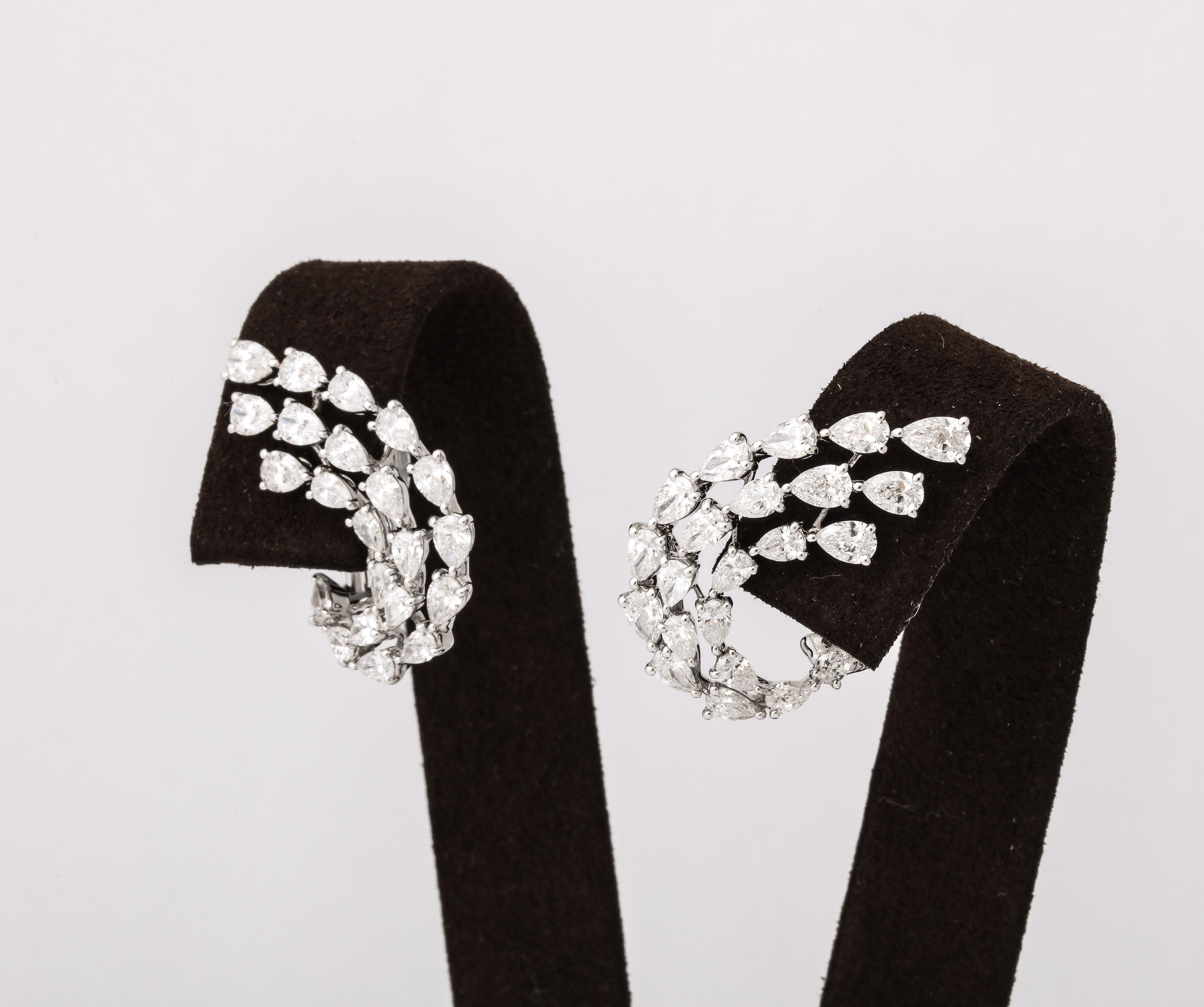 Diamant-Ohrringe mit Wirbeln im Zustand „Neu“ im Angebot in New York, NY