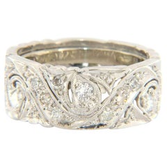 Diamant Wirbel Ewigkeitsring aus Platin