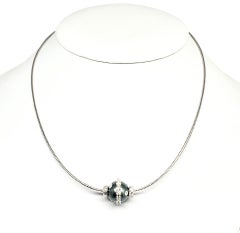 Diamond Tahitian Pearl Necklace 0.60 TCW 14k Gold Certified