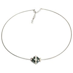 Diamant-Halskette mit Tahiti-Perlen 0,60 TCW 14k Gold 13 mm zertifiziert