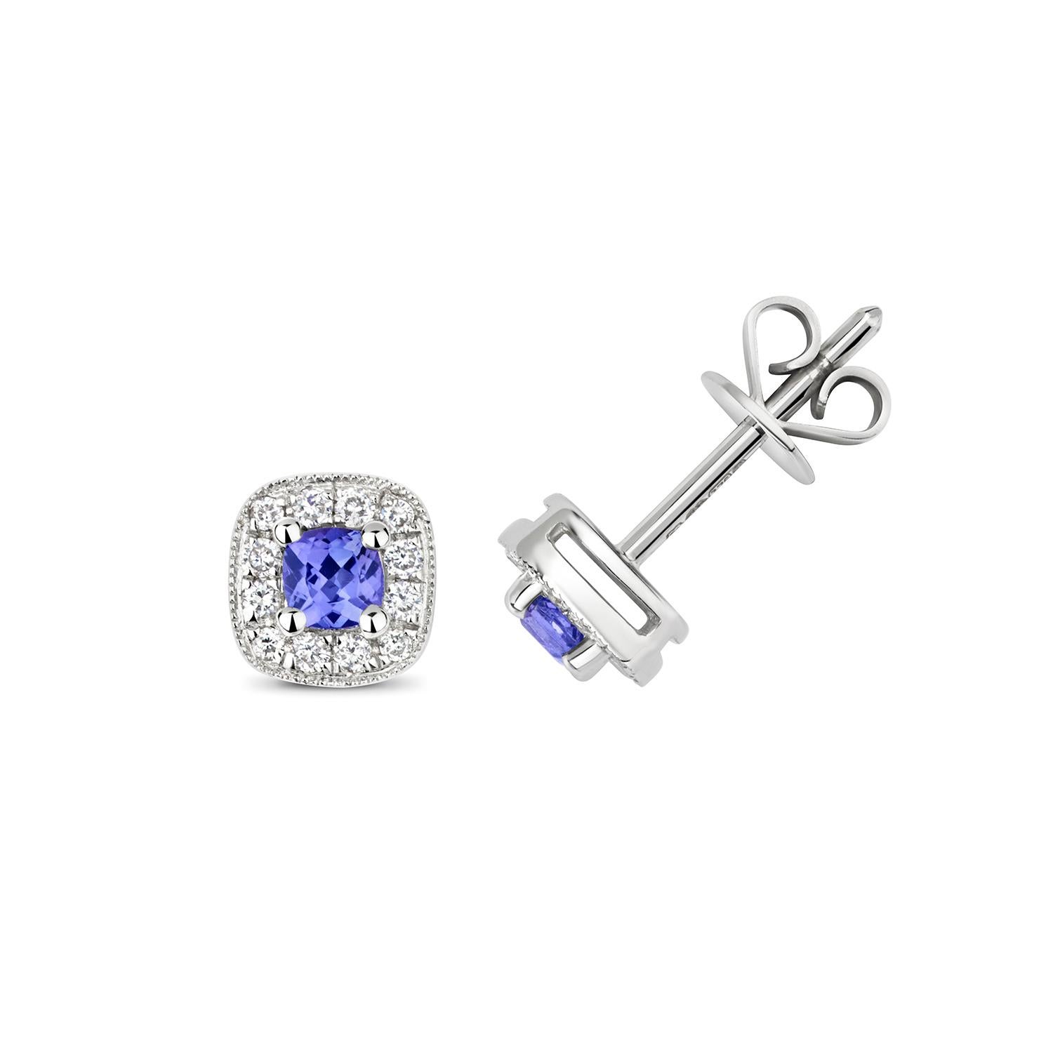 DIAMOND AND TANZANITE CUSHION STUDS

9CT W/G 24RD/0.15 2TAN/0.30

Weight: 1.4g

Number Of Stones:2+24

Total Carates:0.300+0.150