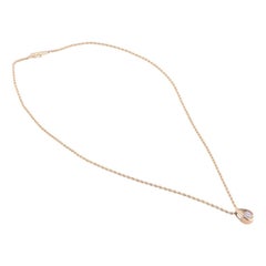 Diamond Teardrop Pendant on Chain