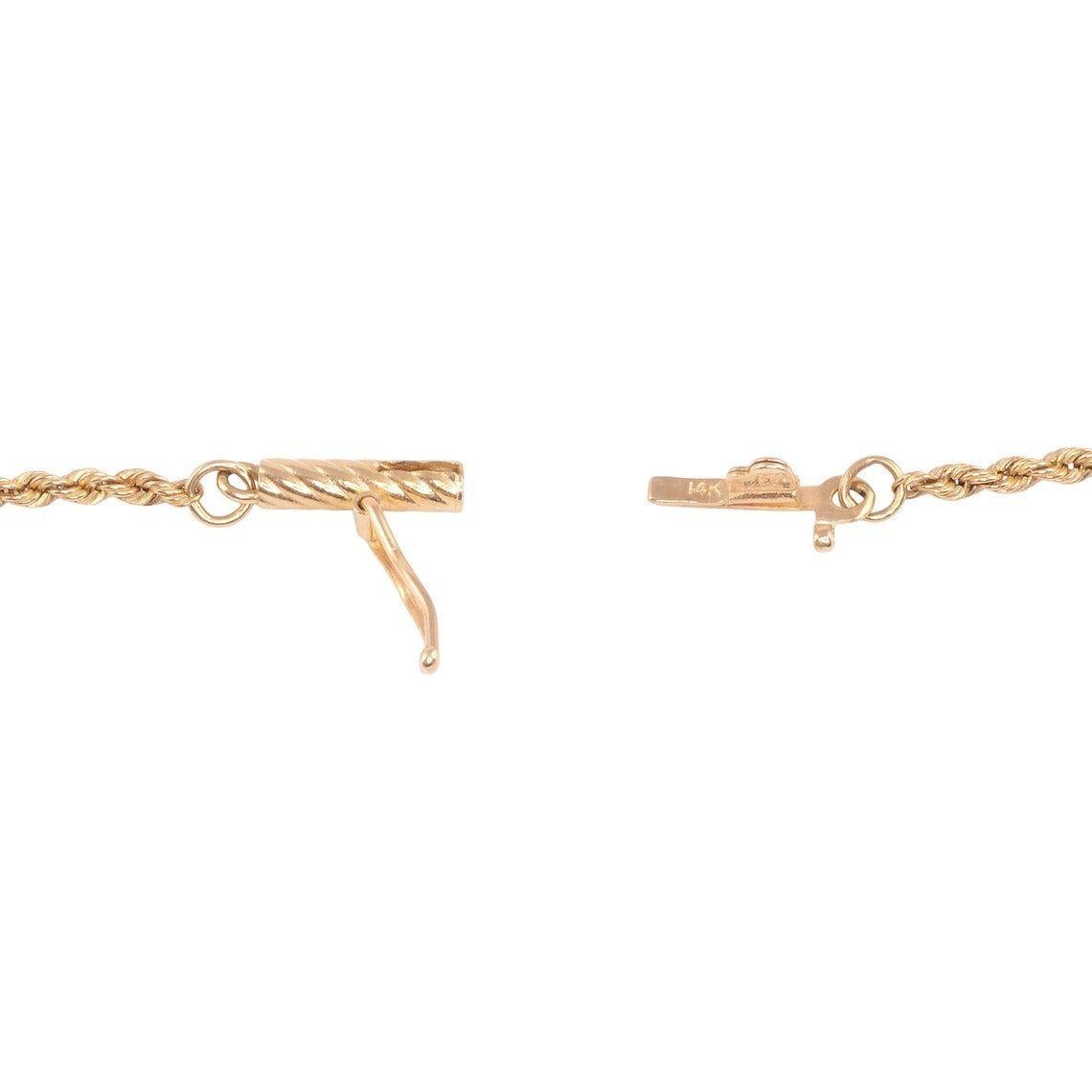 Women's Diamond Teardrop Pendant on Chain For Sale
