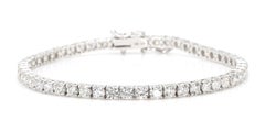 Diamond Tennis 18K Gold Bracelet