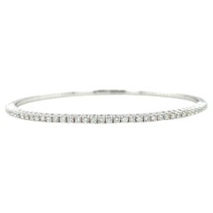 Diamant-Tennisarmreif aus 18 Karat Weißgold mit Diamanten