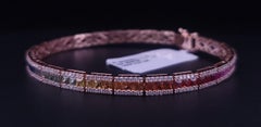 Diamond Tennis Bracelet 14K Rose Gold Diamond 1.171ctw