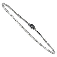 Pulsera de tenis con diamantes 14KT oro blanco 0.95ct
