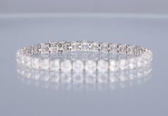 Diamond tennis bracelet 16.55cts made in Italy