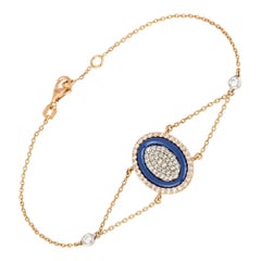 Bracelet tennis 18 carats avec diamants 0,81 carat/72 pièces