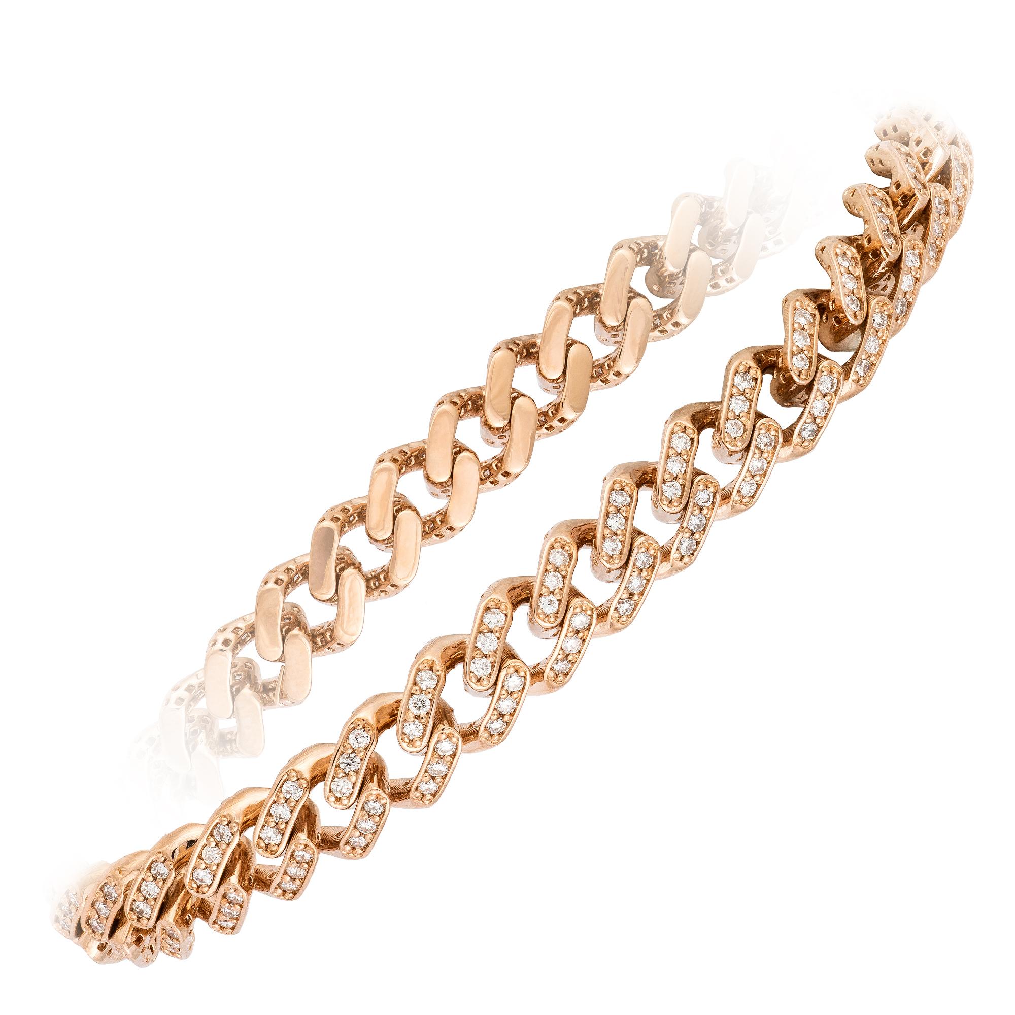 Diamond Tennis Bracelet 18 Karat White Gold Diamond 1.99 Carat/208 Pieces In New Condition For Sale In Genève, GE