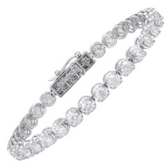 Diamond Tennis Bracelet 18k White Gold Diamond 8.00 Ct/32 Pcs