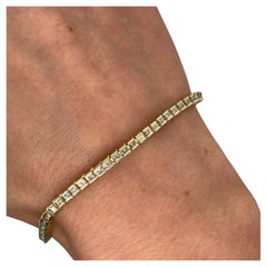 Pulsera de Tenis de Diamantes - 2.0ct Total, engastada en Oro Amarillo de 14ct