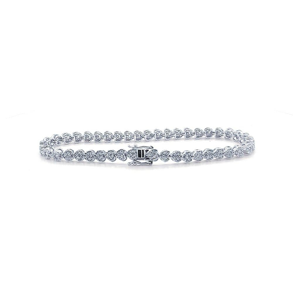 Diamond Tennis Bracelet 4.19ct For Sale at 1stDibs | bespoke diamond ...