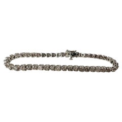 Diamond Tennis Bracelet 4.50 Carat 14 Karat White Gold Diamond Bracelet