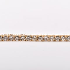 Diamond Tennis Bracelet 5.16 Carat in 18 Carat Yellow Gold