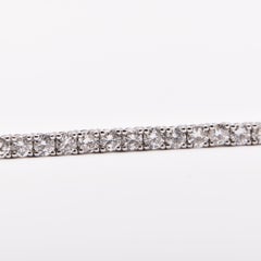 Diamond Tennis Bracelet 5.21 Carat in 18 Carat White Gold