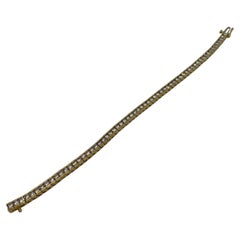 Diamond Tennis Bracelet 7.50cts G/H VS1 Clarity in 18Kt Yellow Gold