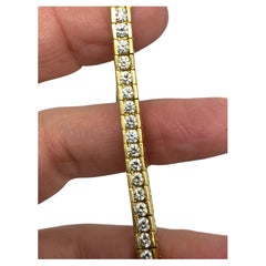 Diamond Tennis Bracelet 7.50cts G/H VS1 Clarity in 18Kt Yellow Gold