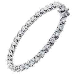 Bracciale tennis con diamanti da 8.13 carati