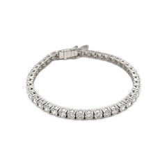 Diamond Tennis Bracelet 8.16 Carat G Color VS2 Set in 18 Karat White Gold