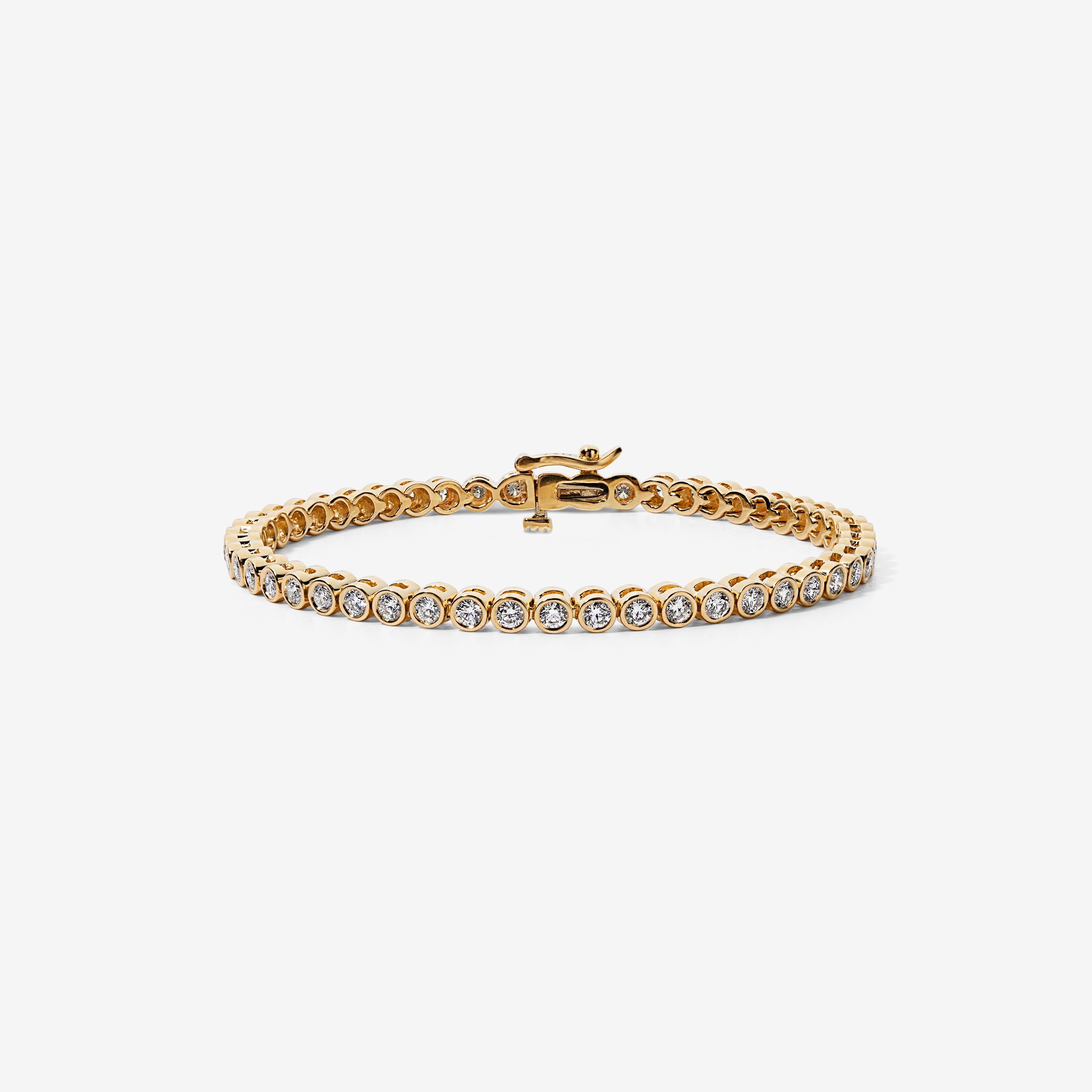 There are tennis bracelets, and then there are tennis bracelets, and this one is a modern take with old-world craftsmanship.

Diamonds are prisms; they are only as beautiful as the platform they sit on. We spend hours cleaning the galleries