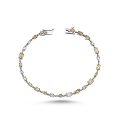 14k White Gold Diamond Tennis Bracelet