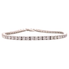 Bracelet tennis avec diamants 6.49 cttw