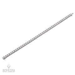 13-Carat Diamond Tennis Bracelet in 14K White Gold