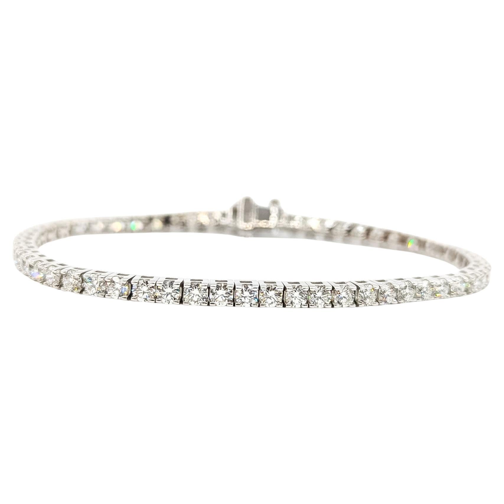 Pulsera de Tenis de Diamantes en Oro Blanco de 14k