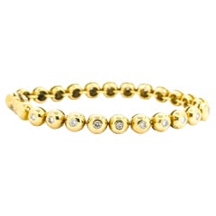 Vintage Diamond Tennis Bracelet in 18k Gold