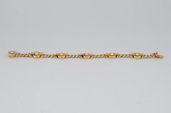 Diamant-Tennisarmband aus 18 Karat Gold, im Panzer-Stil