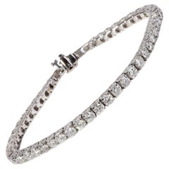 Diamant-Tennisarmband aus 18 Karat Weißgold mit 7,25 Karat Diamant