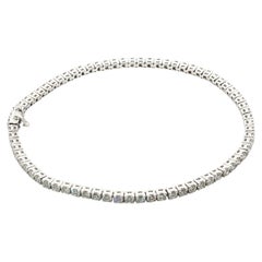 Pulsera de tenis con diamantes en oro blanco de 18 quilates