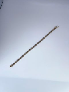 Bracciale tennis con diamanti Bracciale Infinity in oro bianco 14 carati 0,75".