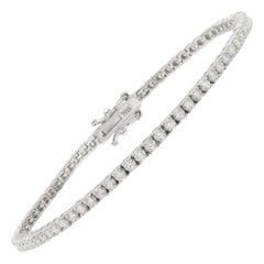 Diamant-Tennisarmband Naturdiamanten Weißgold 2,0ct G-VS 14 Karat