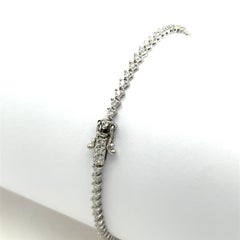 Diamond Tennis Bracelet Set in 18ct White Gold