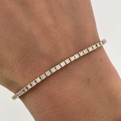 Diamant-Tennisarmband mit 1,85ct natürlichen Diamanten in 14ct Gelbgold