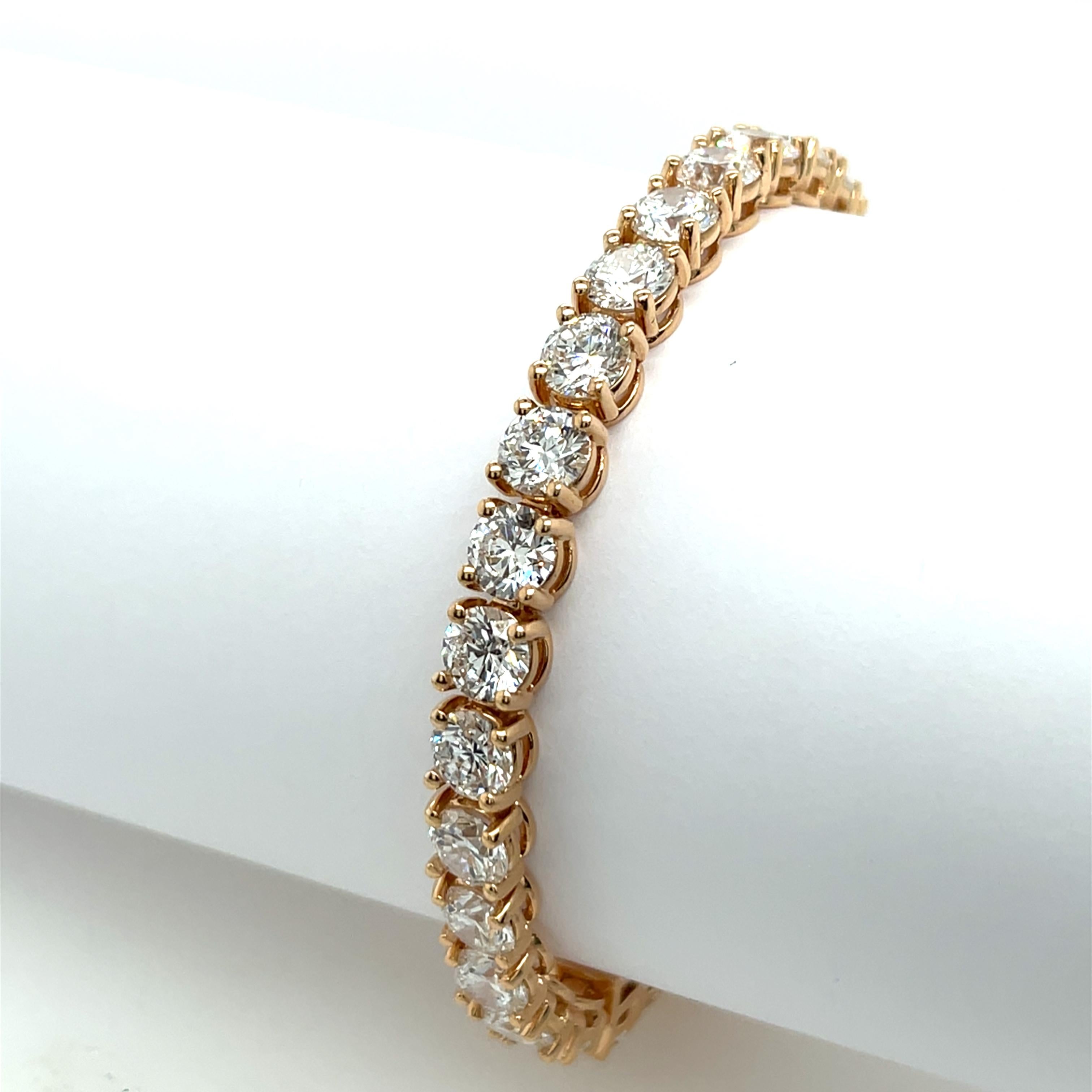 Women's Diamond Tennis Bracelet Set With 21.17ct Lab Created Diamonds
