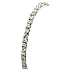 Bracciale tennis con diamanti naturali da 5,80 carati in oro bianco 18 carati