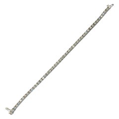 Bracciale tennis con diamanti VS2 8,20 carati in oro bianco