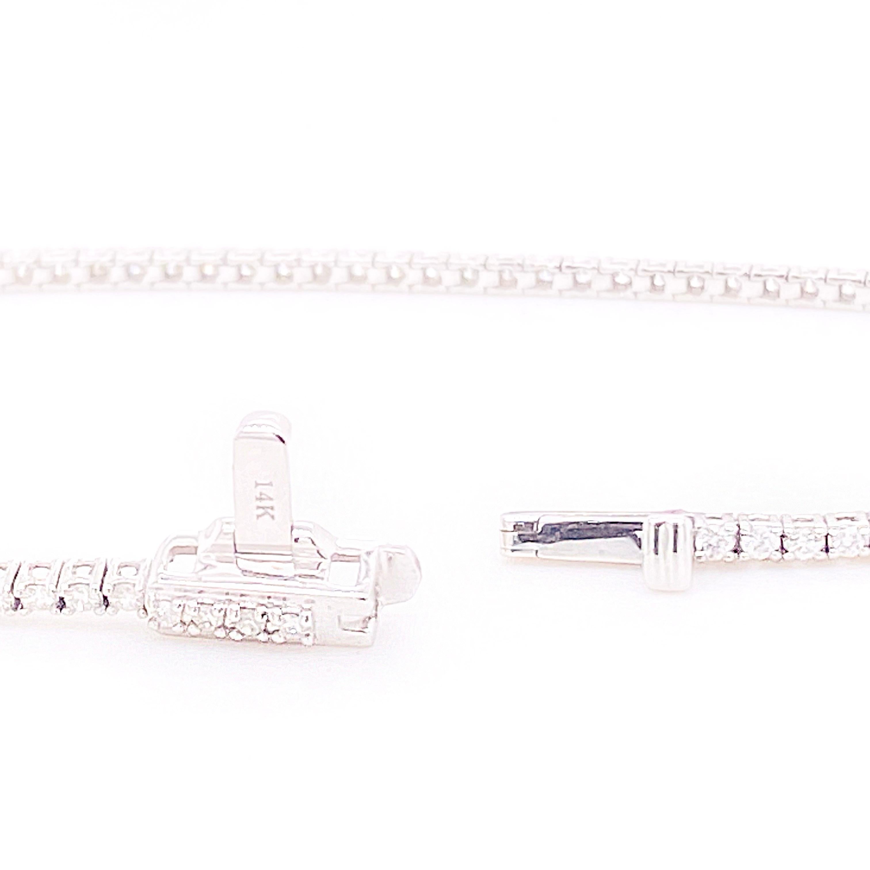 Bracelet tennis en diamants avec 1,00 carat de diamants, rangée de diamants Neuf - En vente à Austin, TX