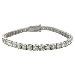 Diamant-Tennisarmband mit weißen runden Diamanten 8,88CT, H Farbe SI Reinheit 14KW